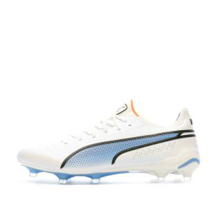 Chaussures de Football Blanches Homme Puma King Ultimate 107097 pas cher