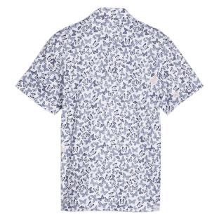 Polo Blanc/Marine Garçon Puma Butterflies vue 2