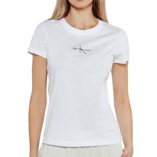 T-shirt Blanc Femme Calvin Klein Jeans Gradient pas cher