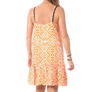 Robe Orange Femme Only Strap Rio vue 0