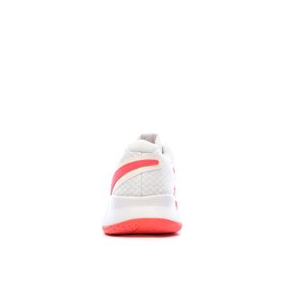 Chaussures de Tennis Blanc/Rose Fluo Femme Nike Court Lite 4 vue 3