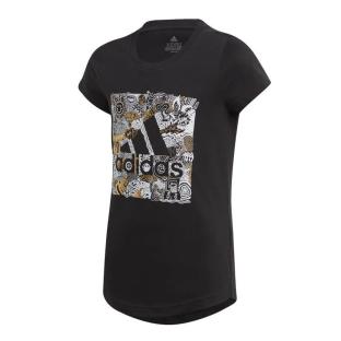 T-shirt Noir Fille Adidas FM4480 vue 0