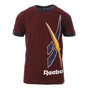 T-shirt Bordeaux Garçon Reebok H894 pas cher