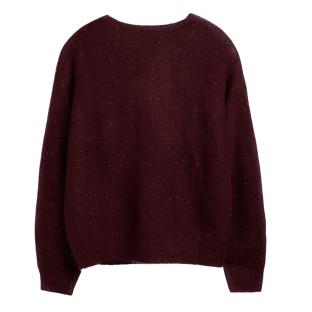 Pull Bordeaux Femme Teddy Smith Keith vue 2