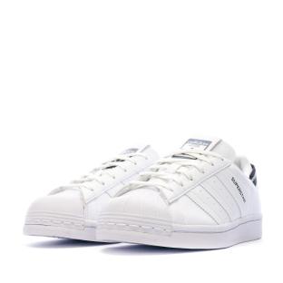 Baskets Blanches Femme Adidas Superstar J vue 6