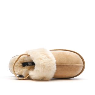 Sabots fourrés à élastique Beige Femme Xti Microfiber vue 4