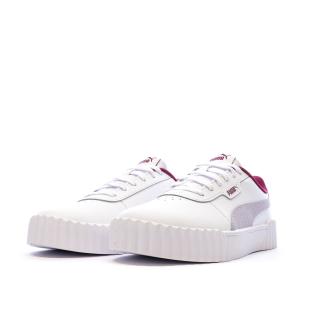Baskets Blanches/Grises Fille Puma Carina 3.0 vue 6