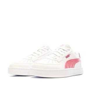 Baskets Blanches/Roses Fille Puma Caven 2.0 vue 6