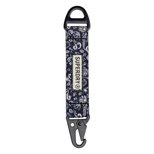 Porte-clé Noir à Motifs Femme Superdry Vintage Key Fob pas cher