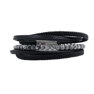 Bracelet Noir Geographical Norway 315124 pas cher