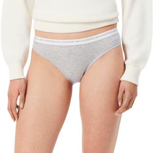 X3 Culottes Gris/Noir/Blanc Femme Lacoste coton stretch vue 2