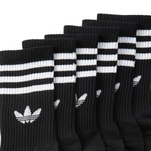 x3 Paires de chaussettes Noires Homme Adidas Crew Sock vue 0