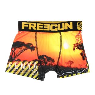 Boxer Noir/Jaune à Imprimés Garçon Freegun Ken pas cher