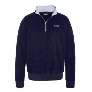 Forro polar con media cremallera Schott Azul marino para hombre ver 0