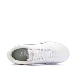 Baskets Blanc/Beige Femme Puma Carina 2.0 Zebra vue 4