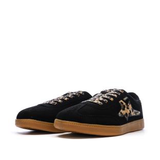 Baskets Noires/Léopard Femme Only Star vue 0