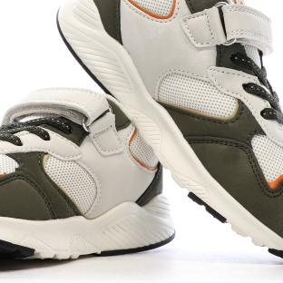 Baskets Beiges/Kaki Garçon Le Coq Sportif Runner vue 7