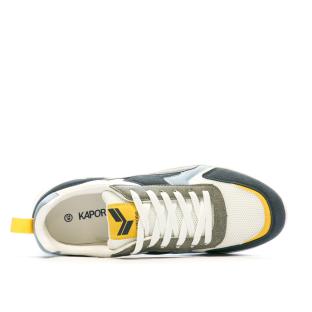 Baskets Blanche/Marine Homme Kaporal Bofali vue 4