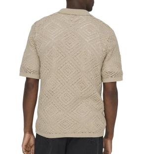 Chemise Crochet Beige Homme Only & Sons Life 5 vue 0
