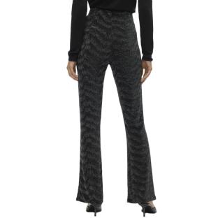Pantalon Noir/Argenté Femme Vero Moda Lucy Hw Glitter vue 0