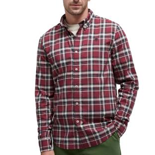 Chemise à Carreaux Marine/Bordeaux Homme Timberland Poplin vue 0