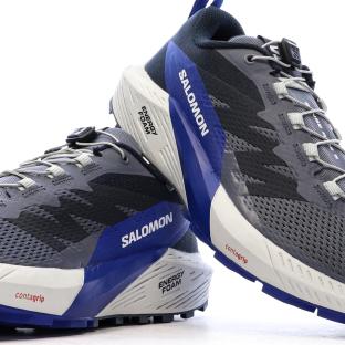 Chaussures de Trail Gris/Bleu Homme Salomon Sense Ride 5 vue 7