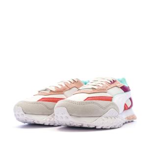 Baskets Roses/Turquoises Femme Puma Blktop vue 6