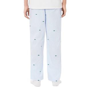 Pantalon de pyjama Bleu/Blanc Homme LACOSTE Striped vue 2