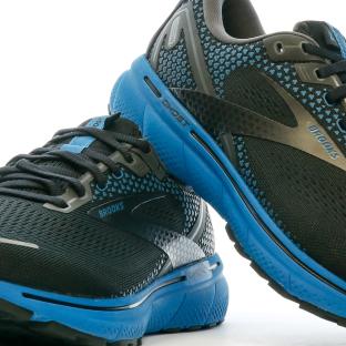 Chaussures de Running Noir/Bleu Homme Brooks Ghost 14 vue 7