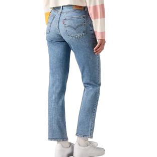 Jean 724 Bleu Classique Femme Levi's High Rise Straight vue 0