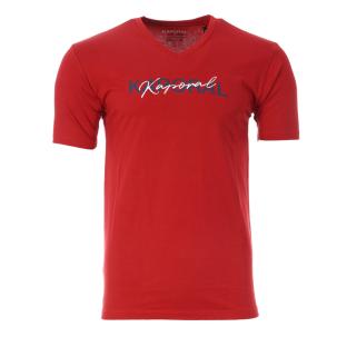 T-shirt Rouge Homme Kaporal RALY pas cher