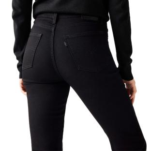 Jean 724 Noir Femme Levi's High Rise Straight vue 2