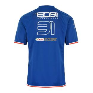 T-shirt Bleu Homme Kappa Kombat Alonso Alpine F1 vue 2