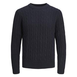 Pull Marine Homme Jack & Jones Hross vue 2