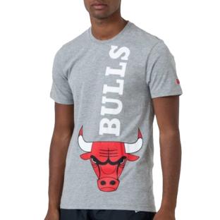 T-shirt Gris Homme New Era Nba Team Bulls pas cher