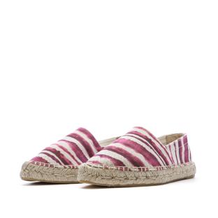 Espadrilles Beige/Violettes Femme Pare Gabia Aduna vue 0