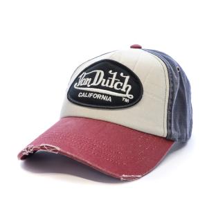 Casquette Bordeaux/Marine/Beige Homme Von Dutch Ahig vue 0