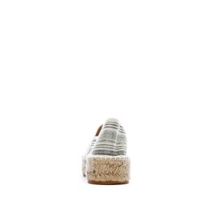 Espadrilles Blanches/Vertes Femme Pare Gabia Aduna vue 0