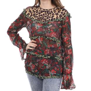 Blouse à Fleurs/Léopard Femme Scotch & Soda pas cher