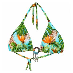Haut de maillot de bain Turquoise/Vert Femme Grain de Sable Ficelle vue 0