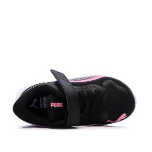 Baskets Noir/Rose Fille Puma Pounce Ac+ vue 0