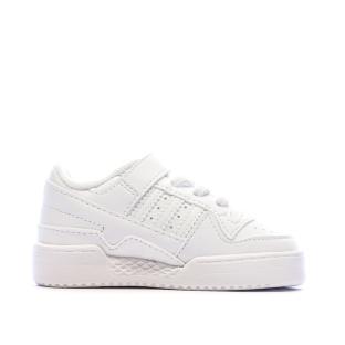 Baskets Blanches Garçon Adidas Forum Lows vue 0