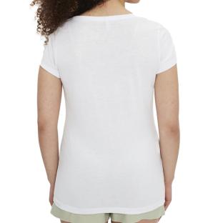 T-shirt Blanc Femme Only Wrongly vue 2