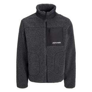 Veste Sherpa Grise Homme Jack & Jones Esterbro Teddy pas cher