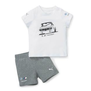 Ensemble Blanc/Gris Garçon Puma Bmw pas cher