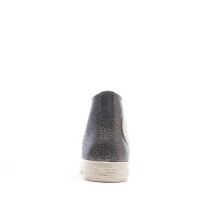 Baskets Grises à paillettes Femme Converse Chuck Taylor All Star vue 3
