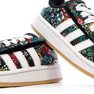 Baskets Noires à Motifs Fille Adidas Campus vue 0