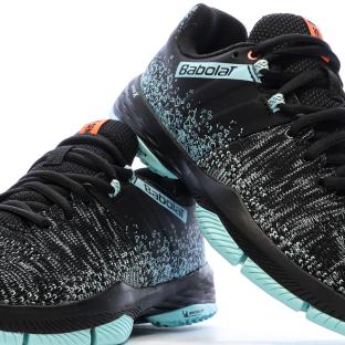 Chaussures de Padel Noires Femme Babolat Sensa vue 7