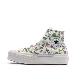 Baskets Blanches/Noires Femme Converse Lemonade vue 0