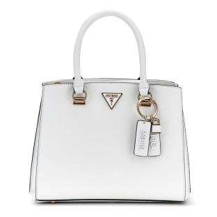 Sacs à main Blanc Femme Guess Noelle Girlfriend Satchel pas cher